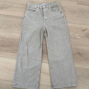 Paige Anessa Wide Leg Jean (soft sand)